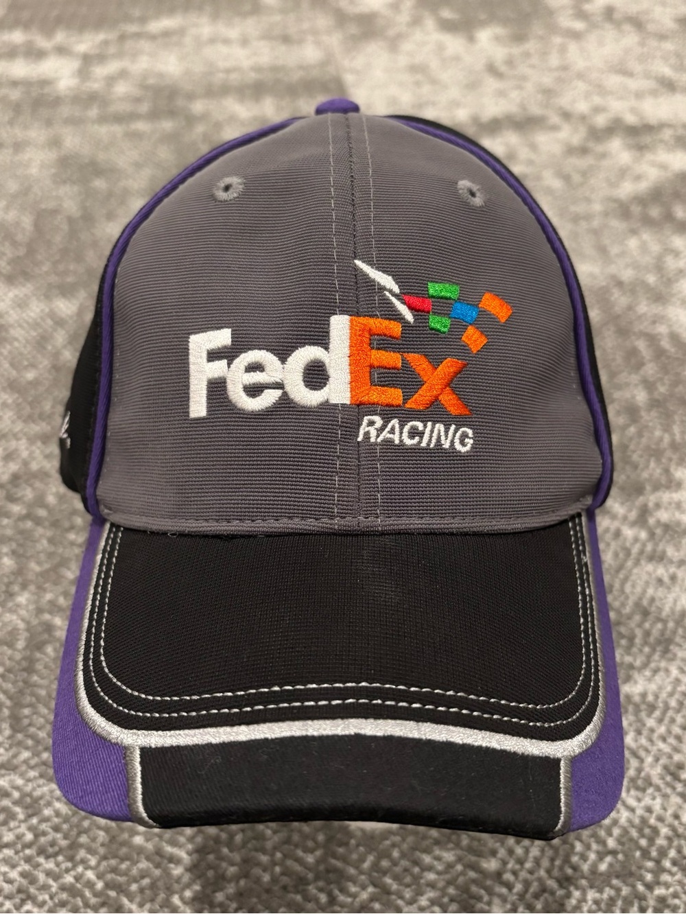 Chase Authentics FedEx Racing Joe Gibbs Racing Denny Hamlin L/XL Stretch Fit Hat